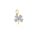 Diamond Four Leaf Clover Charm