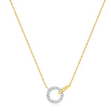 Diamond Pave Circle Necklace