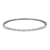 Bezel Set Diamond Bangle Bracelet