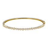 Bezel Set Diamond Bangle Bracelet