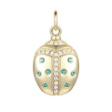 Diamond And Stone Ladybug Charm