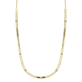 Movable Scattered Diamond And Gold Choker Necklace