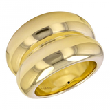 Gold Double Dome Ring