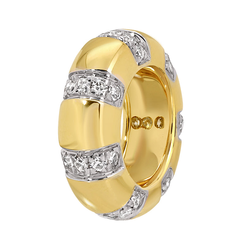 Diamond Stripe Spacer Bead