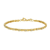 14k Yellow Gold Diamond Bracelet