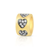 Diamond Heart Spacer Bead