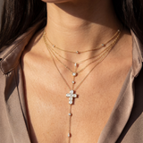 Lab Grown Diamond Cross Necklace