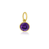 Bezel Set Gemstone Charm