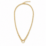 14k Yellow Gold Graduating Chain With Connecter Necklace