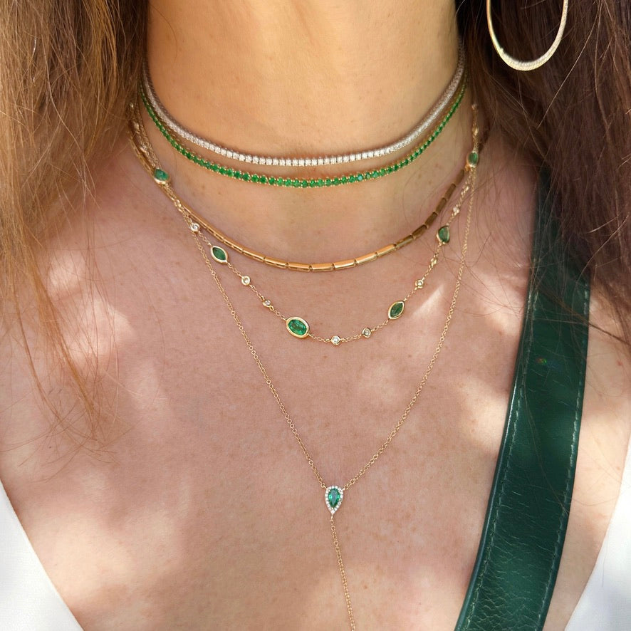 Prerto Marli Emerald Choker Necklace | Jewellery, Necklaces, Contemporary, Pendant  Necklaces, Choker, Green, Brass, Emb… in 2023 | Chokers, Choker necklace,  Necklace online