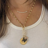 Marquise Link Chain With Connector Necklace