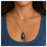 Knot Link Chain With Connector Necklace