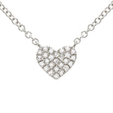 Mini Diamond Heart Choker Necklace