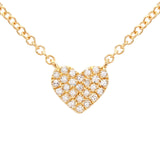 Mini Diamond Heart Choker Necklace