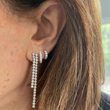 11mm 18k Gold Diamond Huggie Earrings