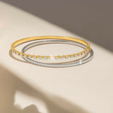 Graduated Diamond Bangle Bracelet
