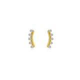 Five Diamond Crawler Earring