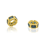 London Blue Topaz Bezel Spacer Bead