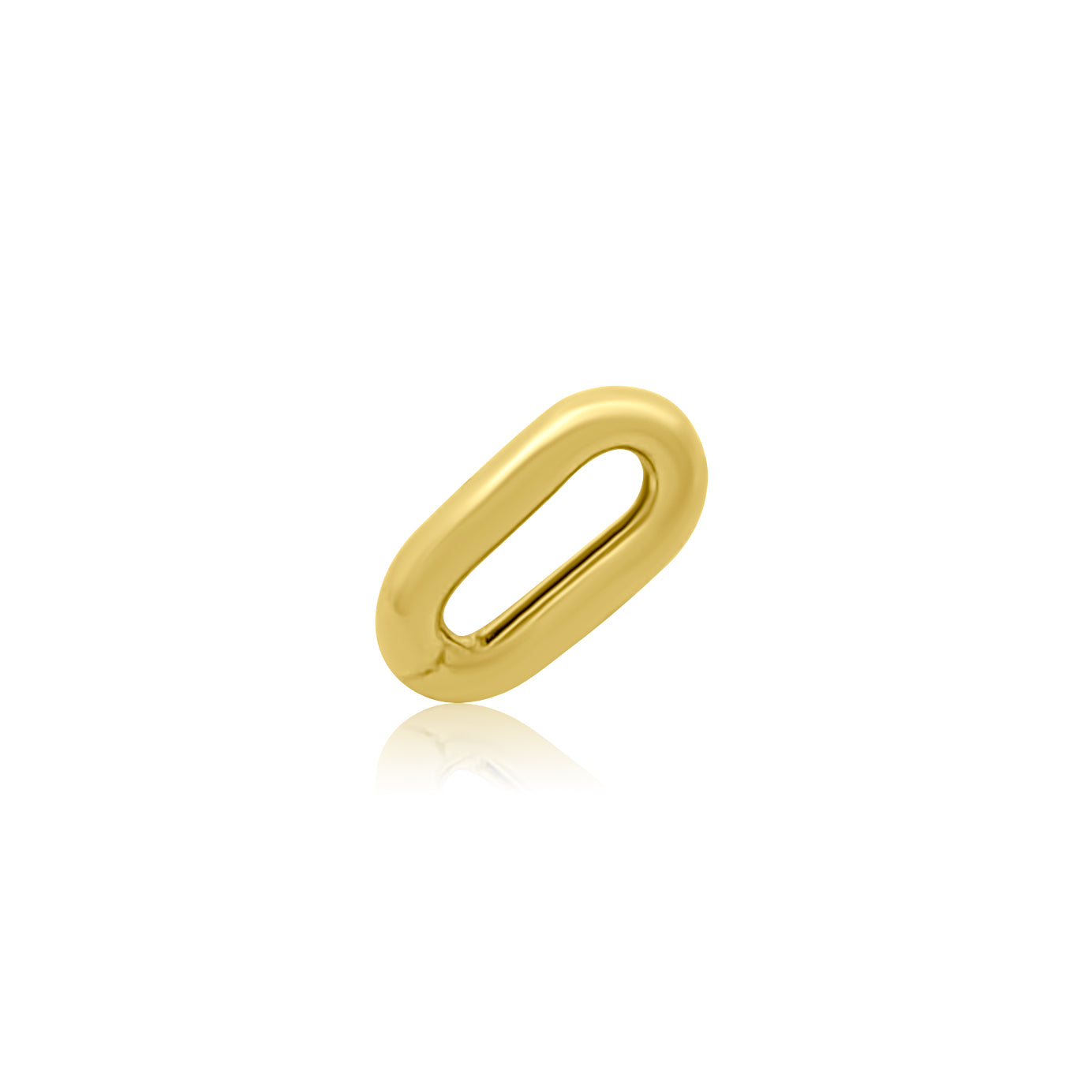 Gold Oval Link Spacer Bead