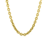 Gold Oval Chain Link Necklace