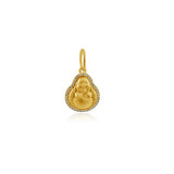 Small Gold And Diamond Happy Buddha Charm