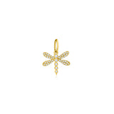 Pavé Diamond Dragonfly Charm