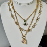Barbell Link Chain Necklace