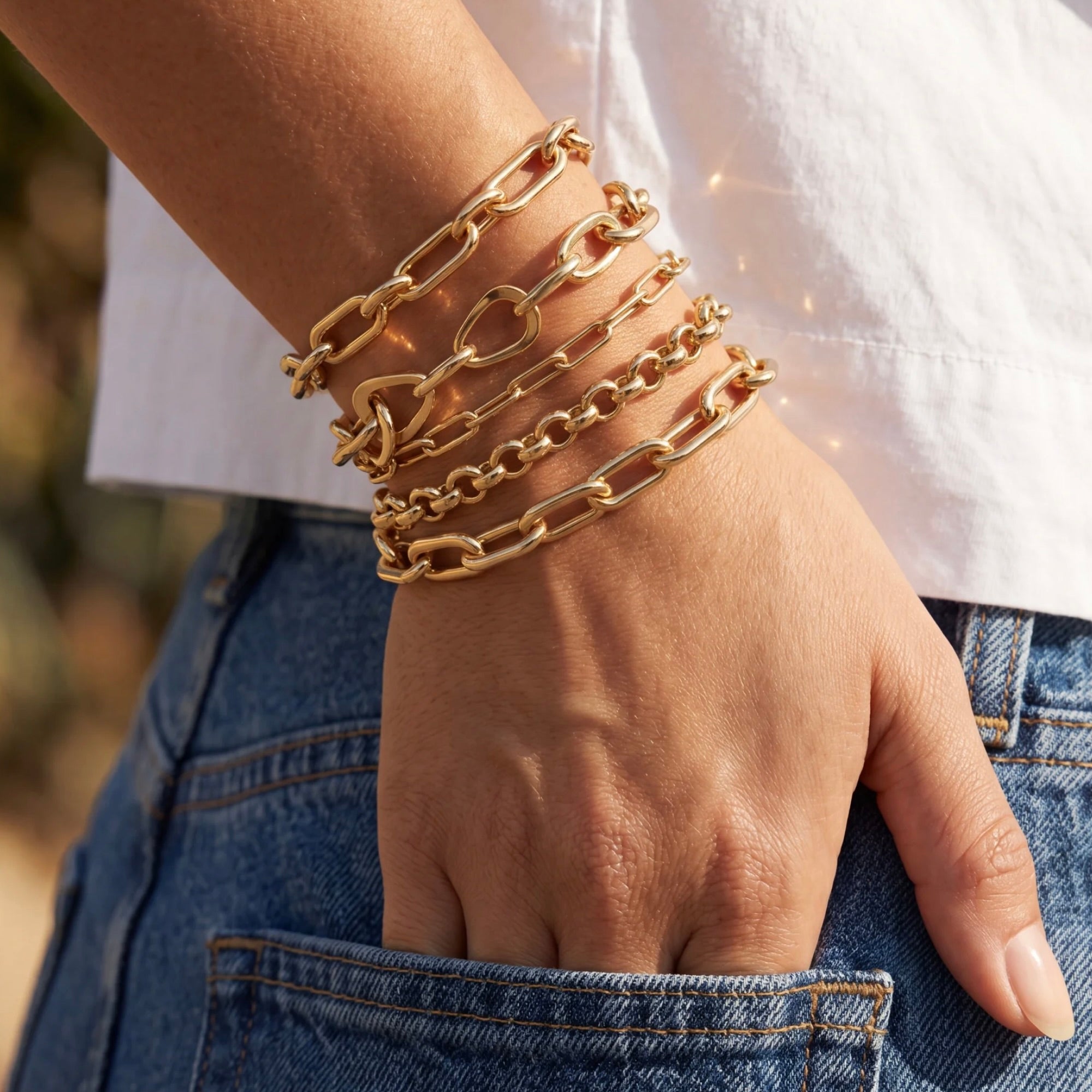 14k Yellow Gold Link Bracelet