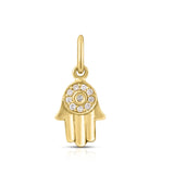 Pavé Diamond Hamsa Hand Charm