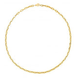 14K Gold Square Anchor Chain - 18"