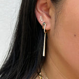 Diamond Drop Stick Earring