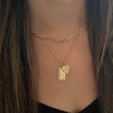 White Pavé Diamond Heart Charm