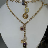 Diamond And Ruby Evil Eye Charm