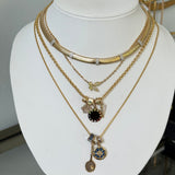 Gold Tennis Racket Charm