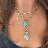 Turquoise Baguette Spacer Bead
