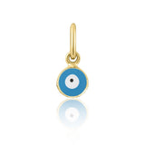 Gold And Enamel Evil Eye Charm