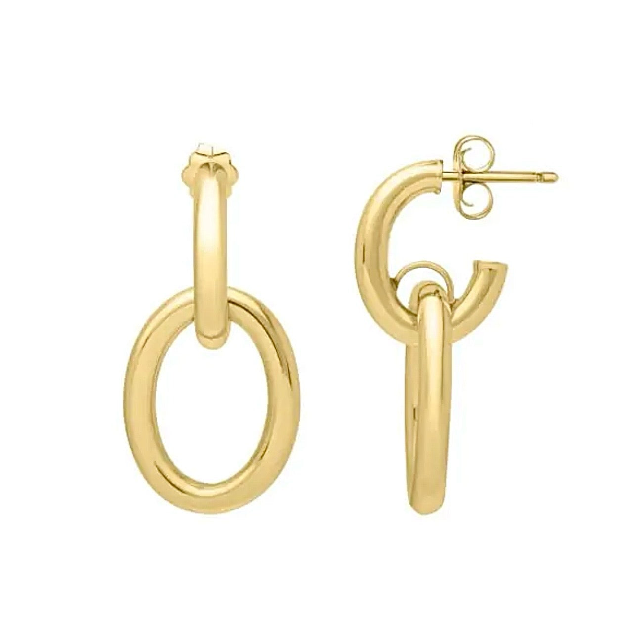 14k Gold Drop Earrings