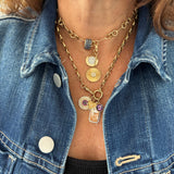 Bezel Set Gemstone Charm