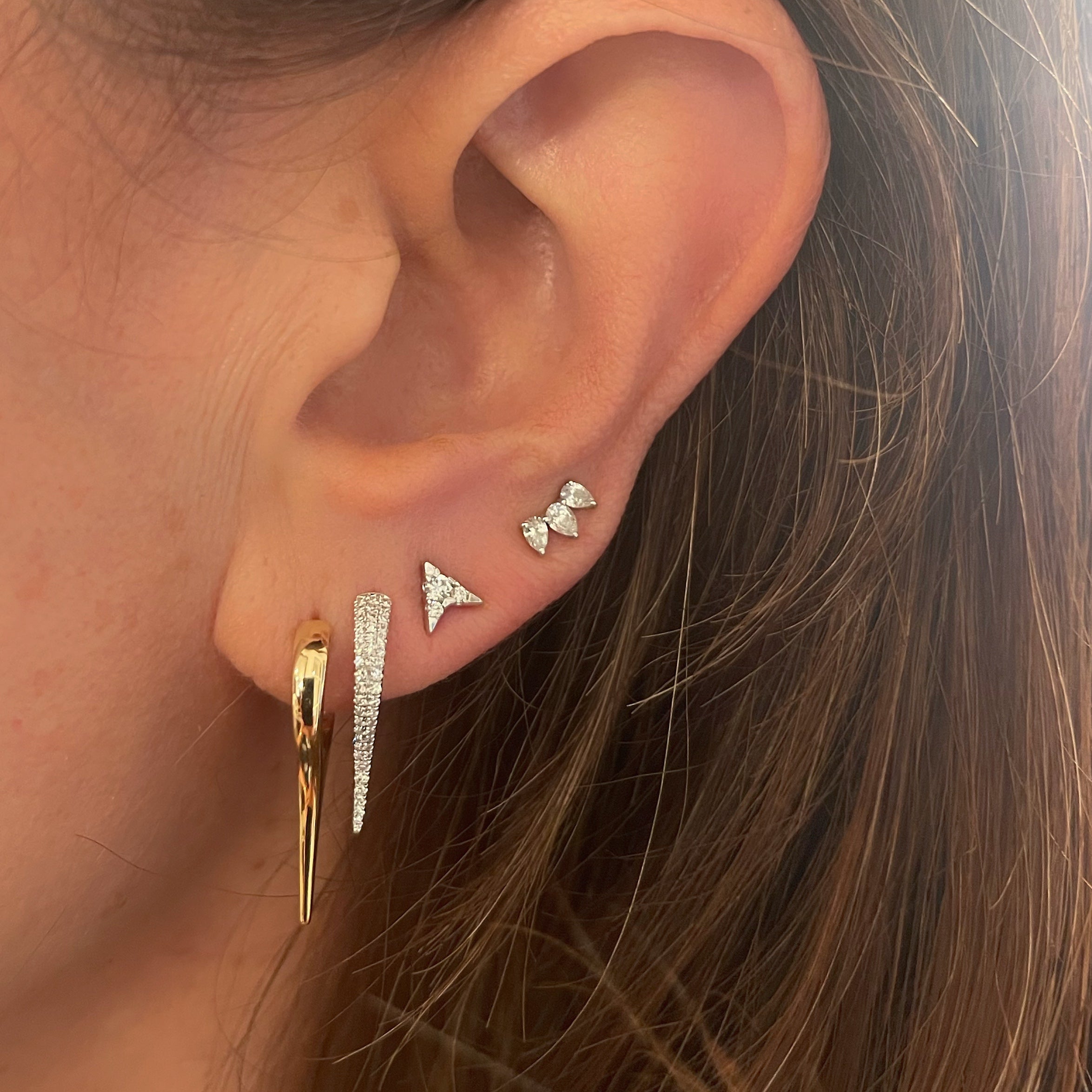 Pavé Diamond Dagger Earrings