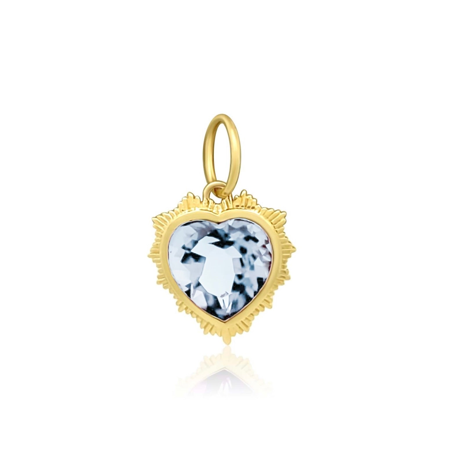 Gemstone Heart Charm