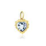 Gemstone Heart Charm