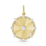 Diamond Fluted Charm