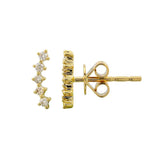 Five Prong Set Diamond Crawler Earring