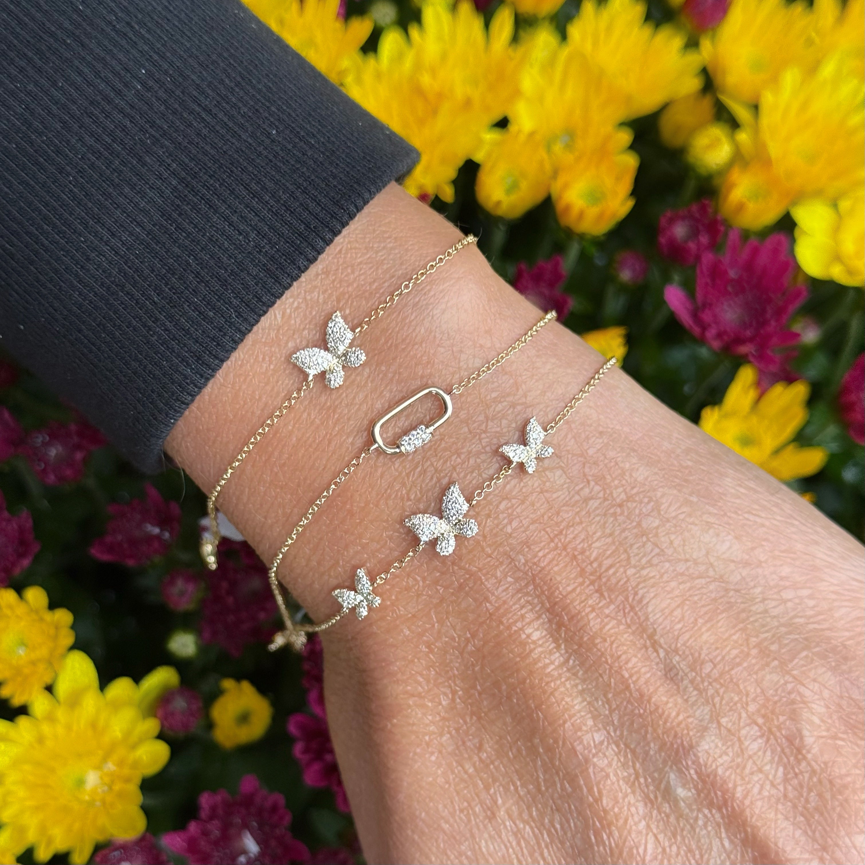 Diamond Butterfly Bracelet