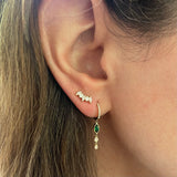 Diamond Baguette And Marquise Crawler Earring