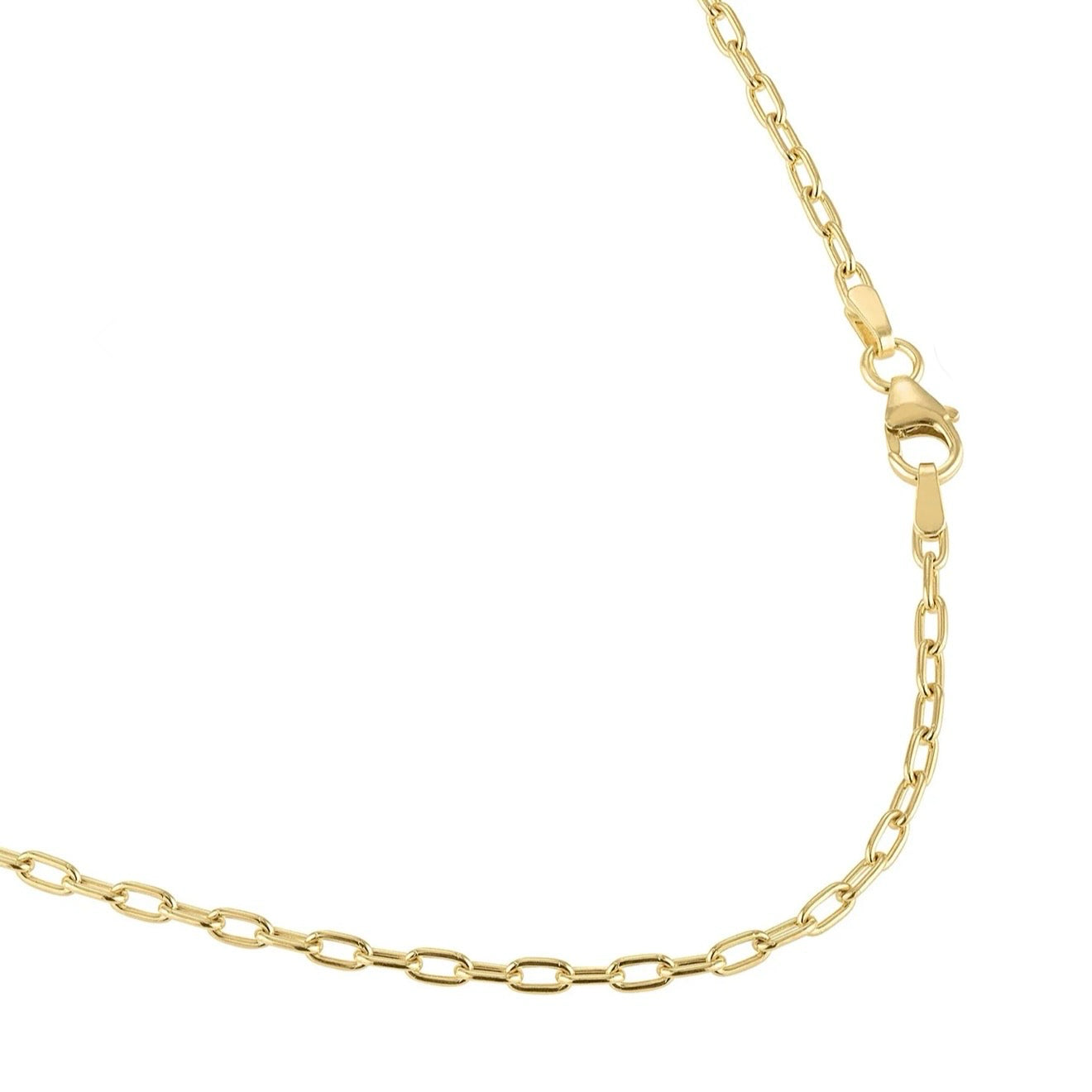 Medium 14K Gold Cushion Link Necklace