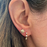 Diamond Spike Stud Earring