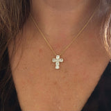 Lab Grown Diamond Cross Necklace