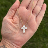 Lab Grown Diamond Cross Necklace