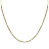 Diamond Crown Prong Tennis Chain Necklace